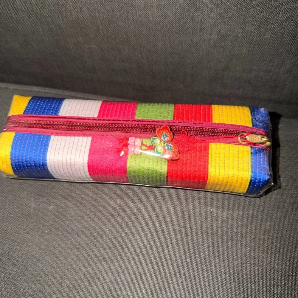 Colorful Striped Pencil Case